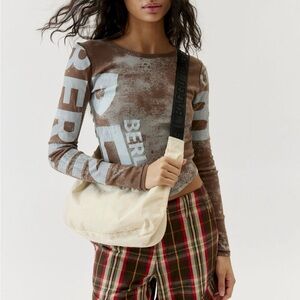 Baggu Medium Crescent Bag Ivory Used